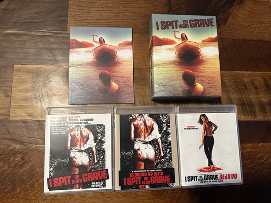 I Spit On Your Grave Blu ray-Ronin Flix-Boxset-Booklet-3 Movies-