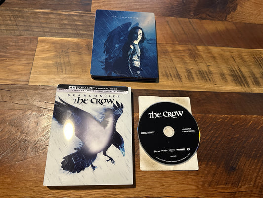 The Crow (4K Ultra HD, Steelbook, Slipcover, 30th Anniversary, No Digital)