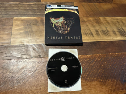 Mortal Kombat (4k Ultra HD/Blu ray, Steelbook, Warner Bros, 2 Disc, No Digital)