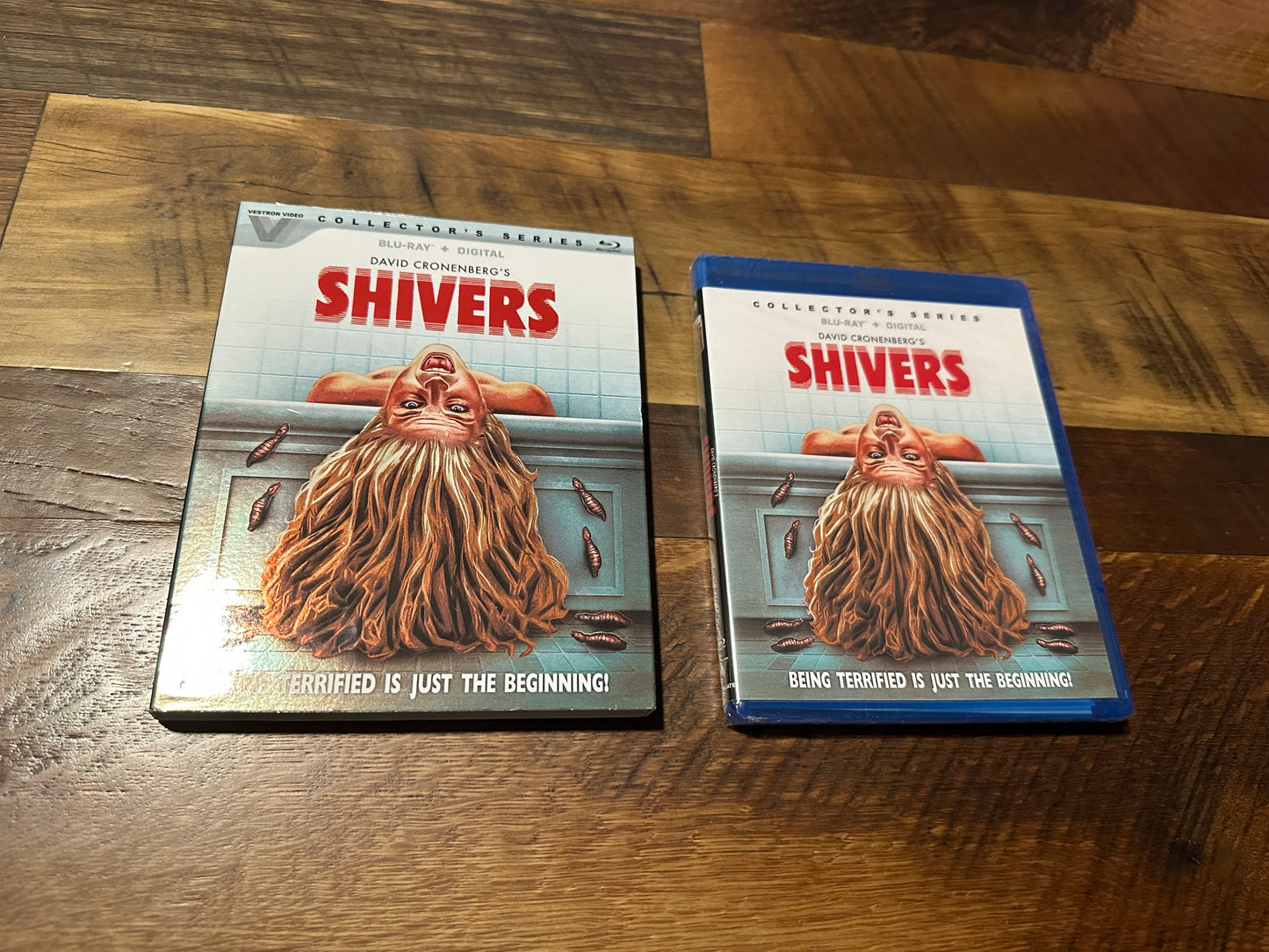 Shivers (Blu ray, Vestron Video, Slipcover, David Cronenberg, NEW)