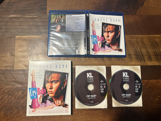 Cry-Baby Blu ray-Kino Lorber-Slipcover-90’s Johnny Depp Classic-