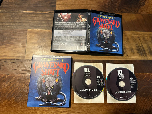 Graveyard Shift (4K Ultra HD, Kino Lorber, Slipcover, Stephen King)