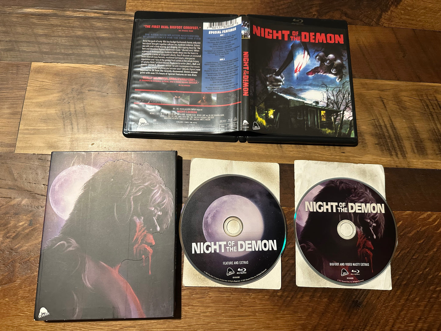 Night of the Demon Blu ray*Severin Film*Slipcover*80's Horror Classic*