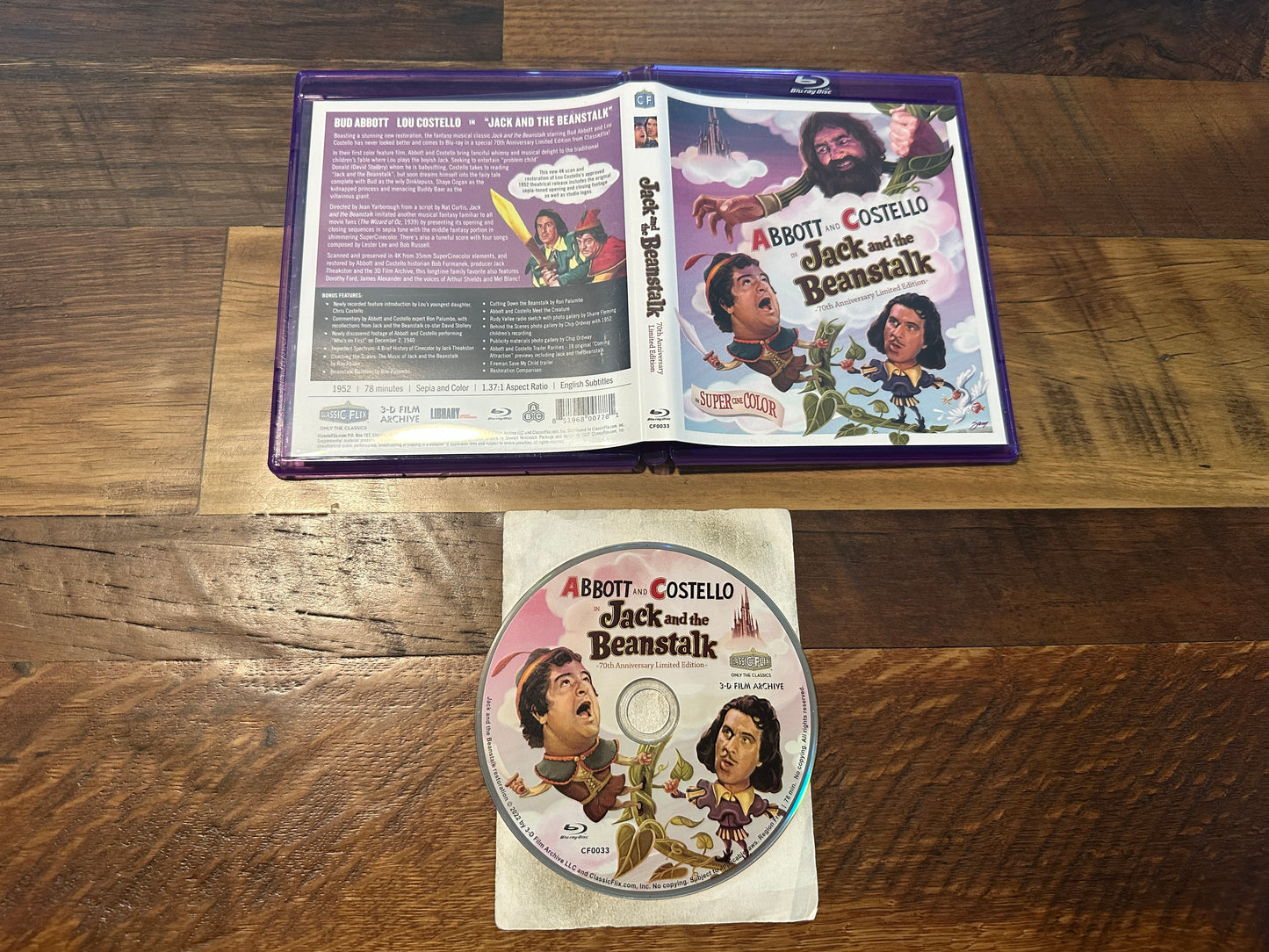 Jack and the Beanstalk (Blu ray, Classic Flix, Abbott and Costello, 70th Ann)