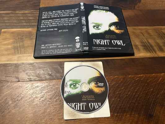Night Owl DVD-R Black Release-John Leguizamo Obscure Horror-