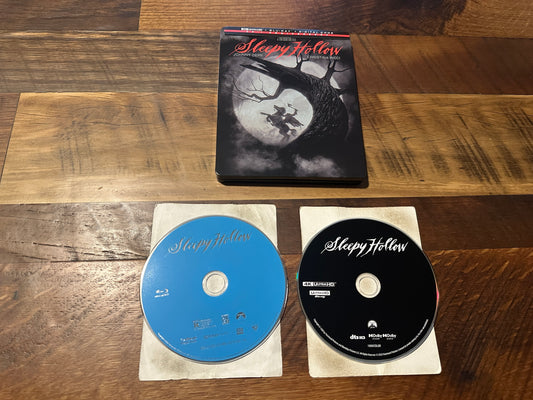 Sleepy Hollow 4K Ultra HD/Blu ray-Steelbook-25th Anniversary-2 Disc-
