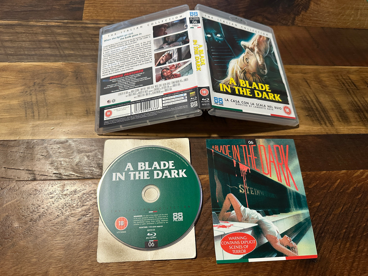 A Blade In The Dark (Blu ray, 88 Films, Lamberto Bava, Region B, Lamberto Bava)