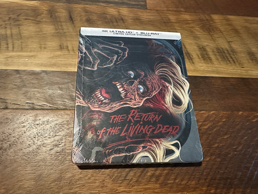 The Return of the Living Dead (4K Ultra HD/Blu ray, Scream Factory, Steelbook, NEW)