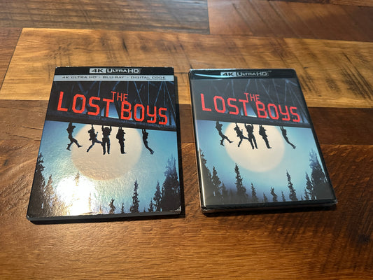 The Lost Boys (4k Ultra HD/Blu ray, Warner Bros, Slipcover, 2 Disc, NEW)