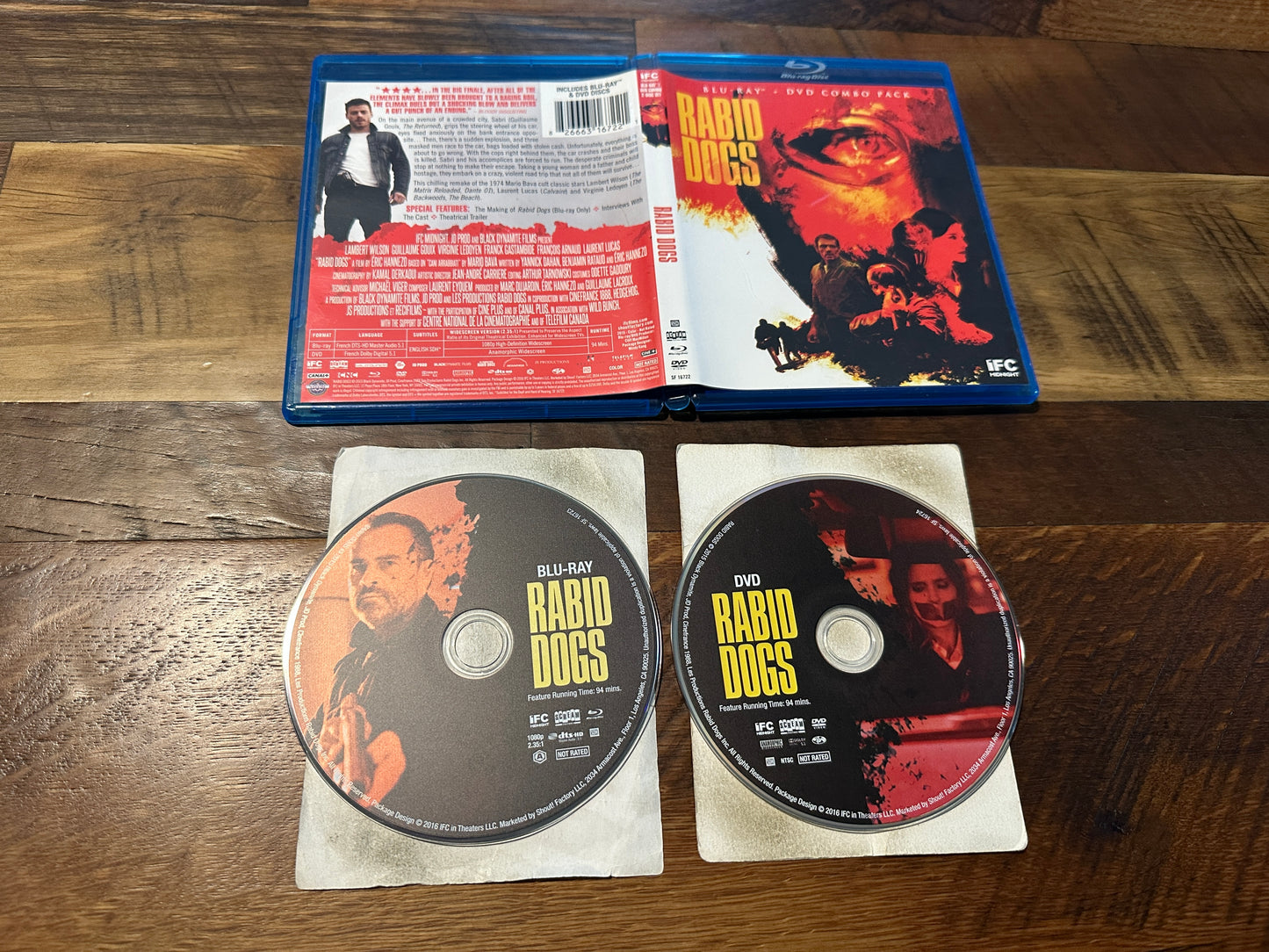 Rabid Dogs (Blu ray/DVD, Scream Factory, 2015 Classic, 2 Disc, Widescreen)