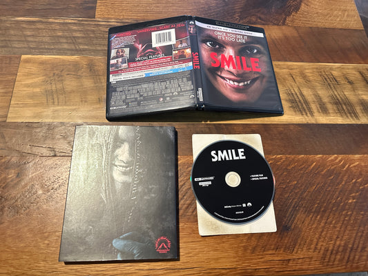 Smile (4K Ultra HD, Slipcover, Paramount Scares, Widescreen, No Digital)