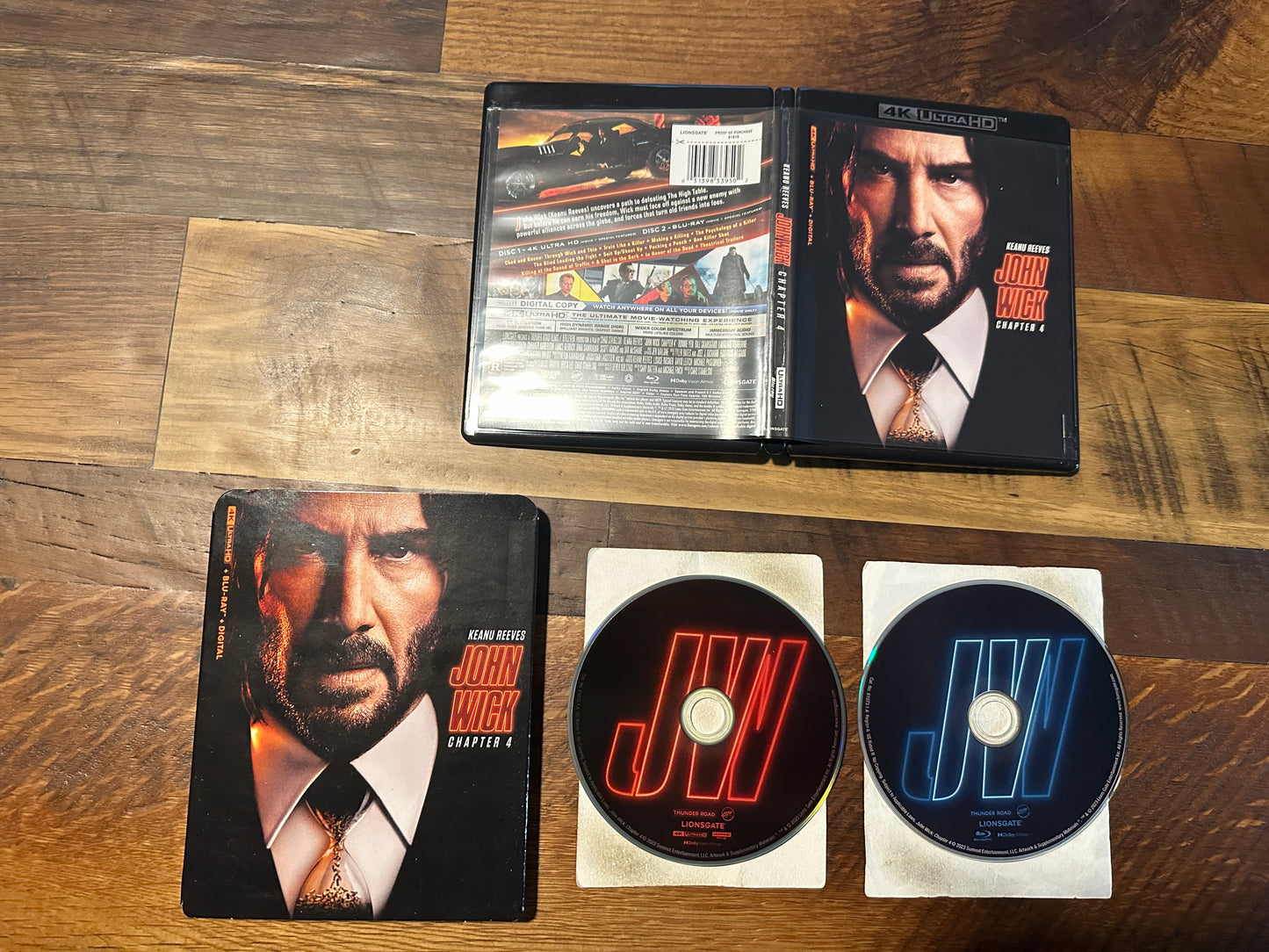 John Wick Chapter (4K Ultra HD/Blu ray, Lionsgate, Slipcover, No Digital)