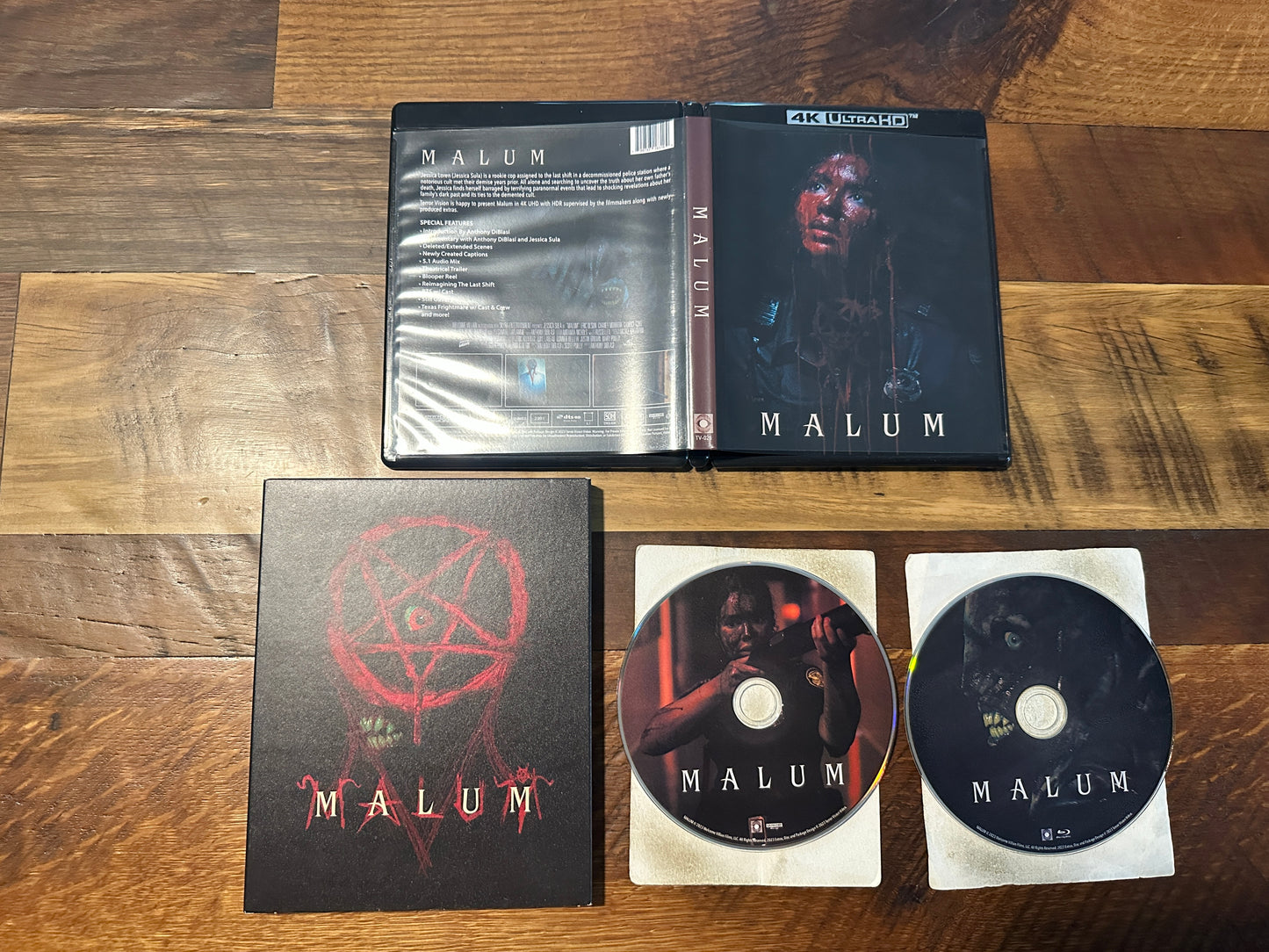Malum (4K Ultra HD, Terror Vision, Slipcover, 2023 Horror, Widescreen)