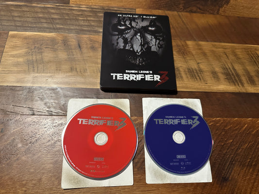 Terrifier 3 4K Ultra HD/Blu ray-Damien Leone’s Classic-Steelbook-No Dig