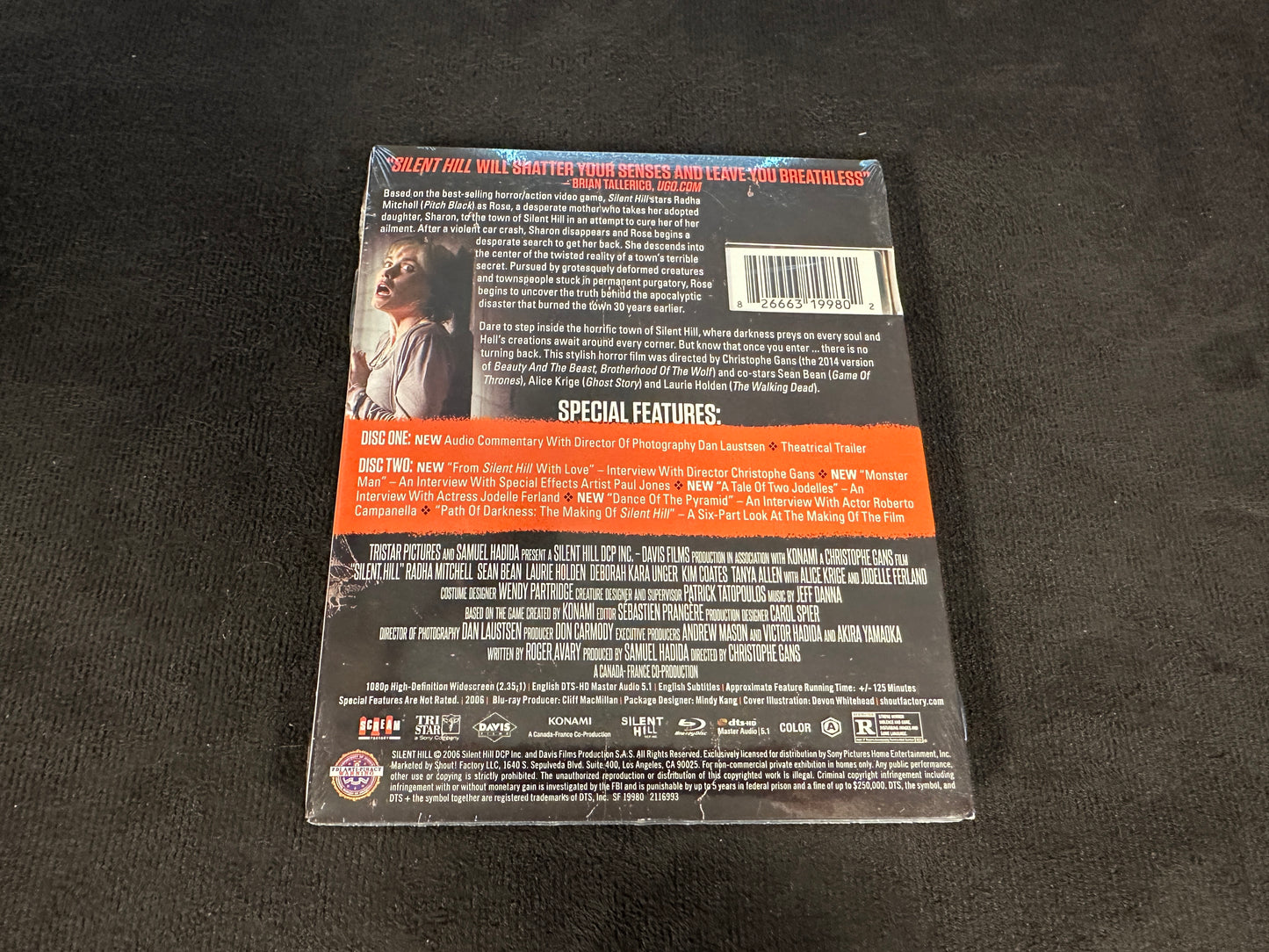 Silent Hill (Blu ray, Scream Factory, Collector’s Edition, Slipcover, NEW)