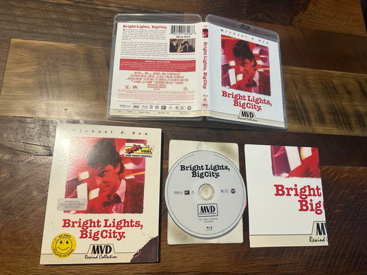 Bright Lights, Big City Blu ray-MVD Rewind Collection-Slipcover-Michael J Fox