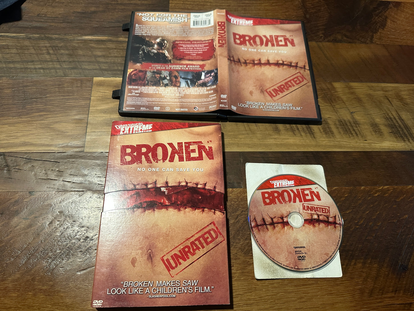 Broken (DVD, Dimension Home Entertainment, Slipcover, 2006)