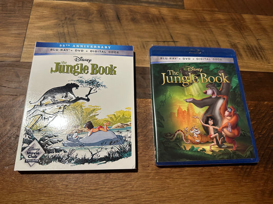 The Jungle Book Blu ray/DVD-55th Anniversary-Slipcover-NEW