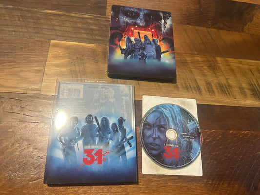31 Blu ray-Lionsgate-Steelbook-Slipcover-Rob Zombies-No Digital
