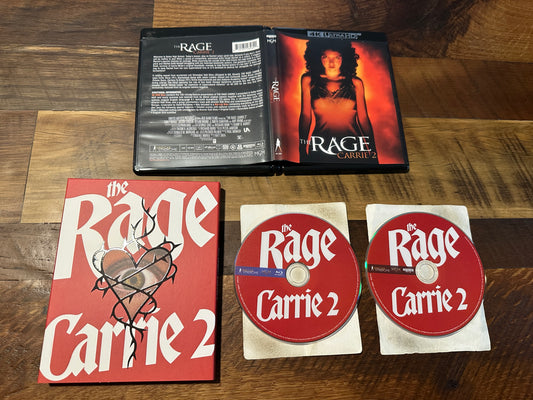 The Rage: Carrie 2 (4K Ultra HD, Vinegar Syndrome, Slipcover, 90’s Horror)