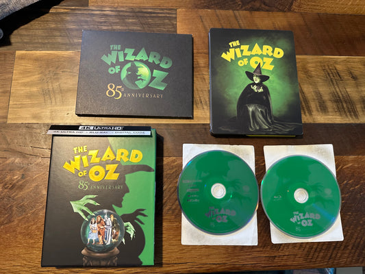The Wizard of Oz (4k Ultra HD, 85th Anniversary Ed, Steelbook, No Digital)