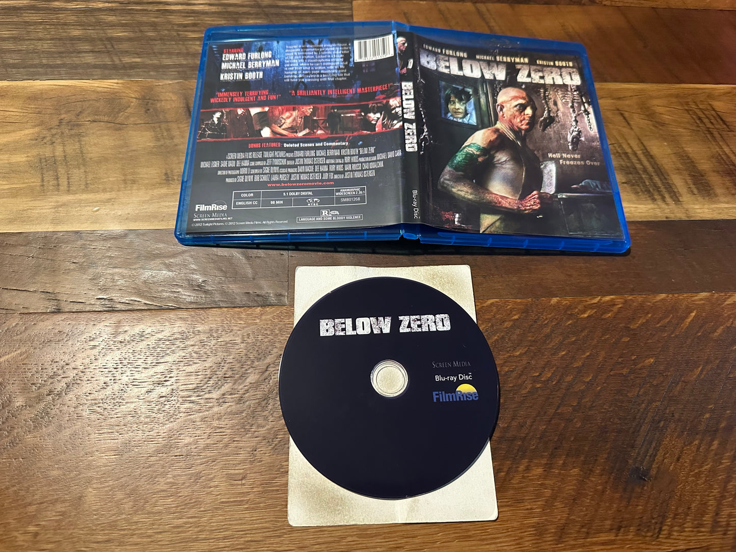 Below Zero Blu ray-Screen Media-Michael Berryman Classic-Widescreen