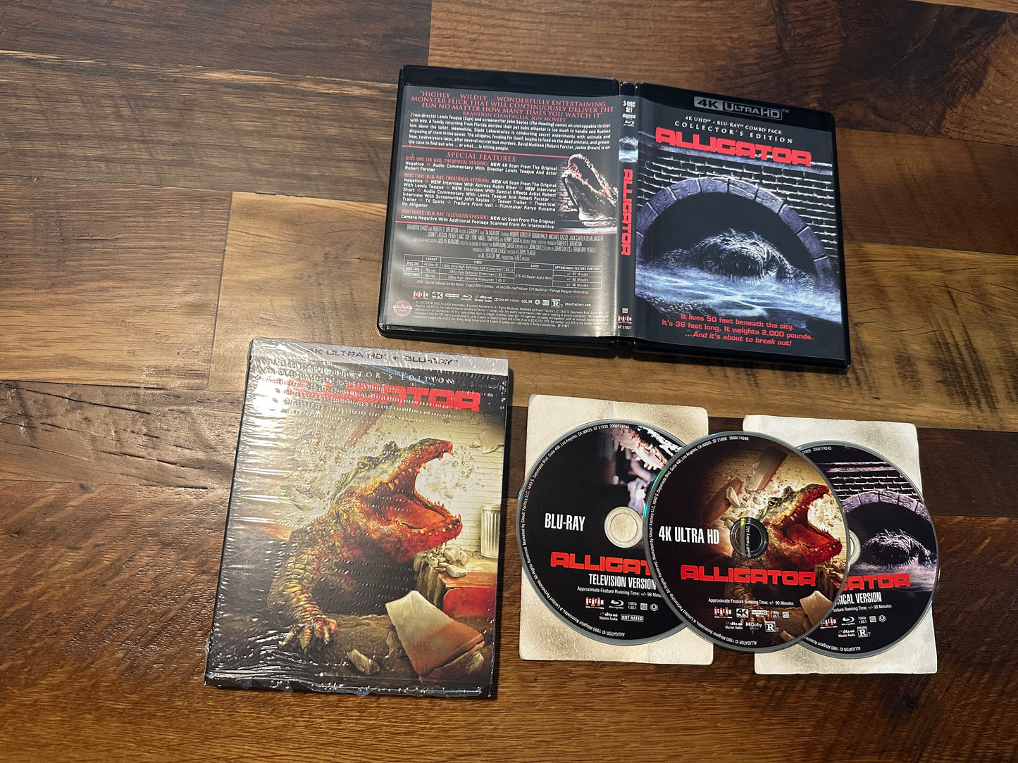Alligator (4K Ultra HD/Blu ray, Scream Factory, Slipcover, 3 Disc)