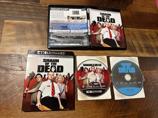 Shaun of the Dead 4k Ultra HD/Blu ray-Universal-OOP Slipcover-2 Disc-No Digital-