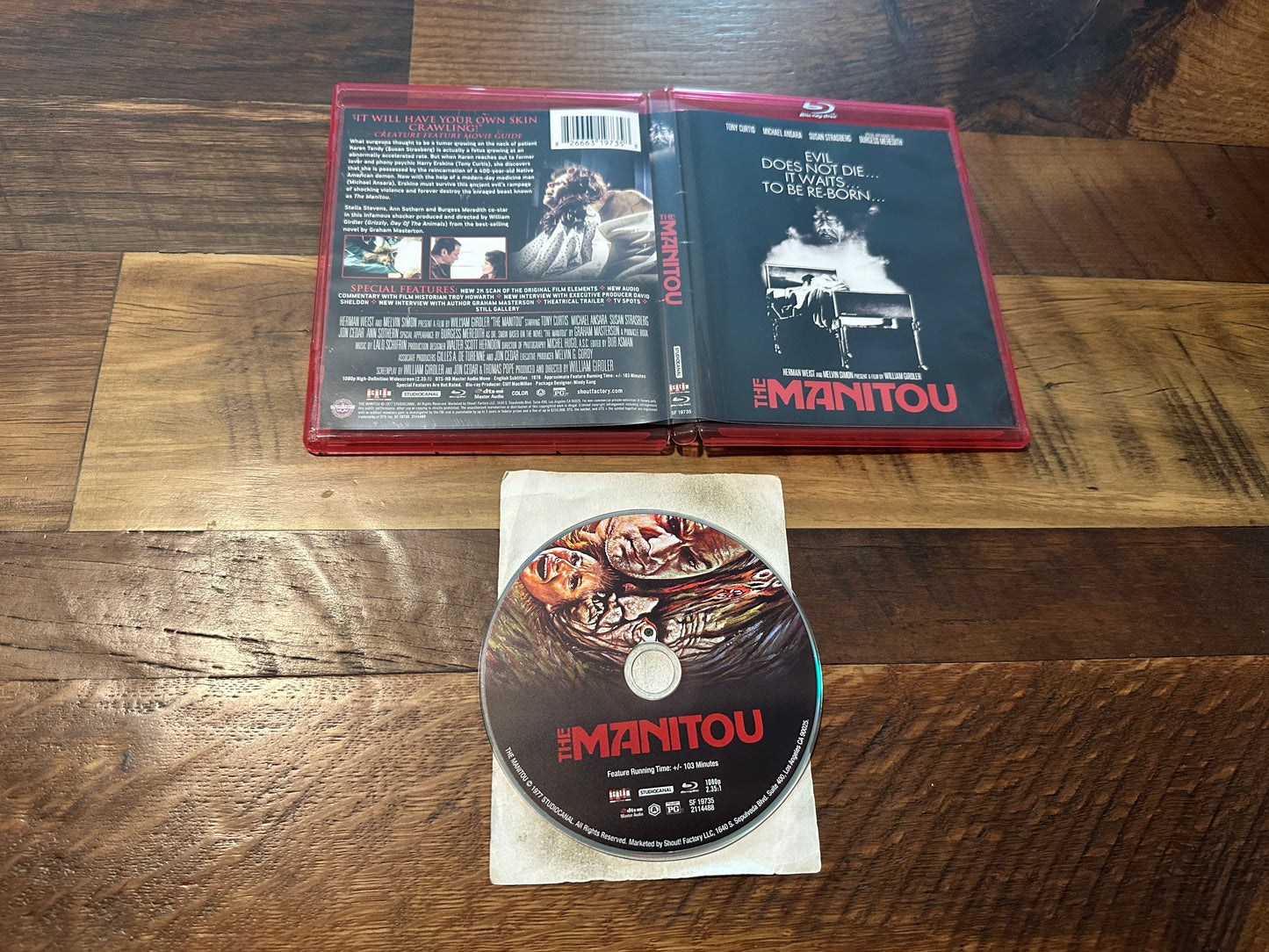 The Manitou (Blu ray, Scream Factory, 70’s Classic Horror, Widescreen)