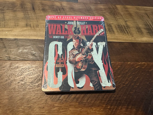Walk Hard The Dewey Cox Story Blu ray-Steelbook-DAMAGED-NEW-