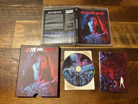 An Eye For An Eye (Blu ray, Vinegar Syndrome, Hard Slipcover,  4000 Made)