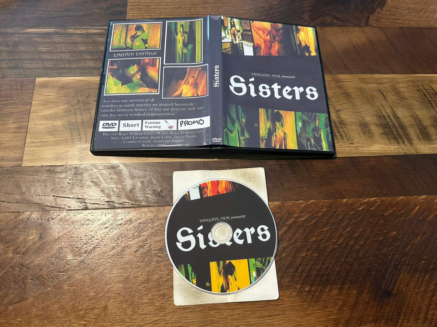 Sisters (DVD-R, Violence Film, Limited Edition, Obscure Horror)