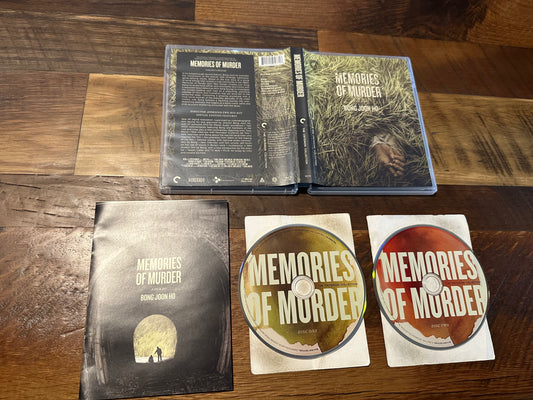 Memories Of Murder Blu ray-Criterion Collection-2003 Classic-Special Ed