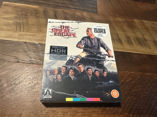 The Great Escape 1 & 2 4K Ultra HD-Limited Edition-3 Disc-NEW/Sealed-