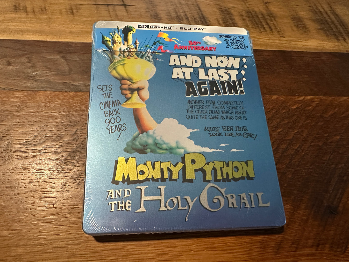 Monty Python And The Holy Grail 4K Ultra HD, Steelbook, Sony, NEW)