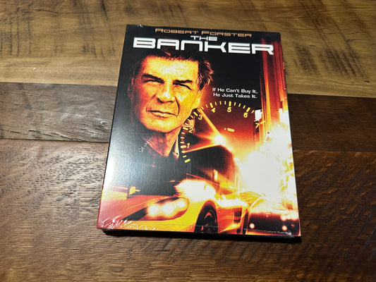 The Banker (Blu ray, Dark Force, Slipcover, Robert Forster Classic, NEW)