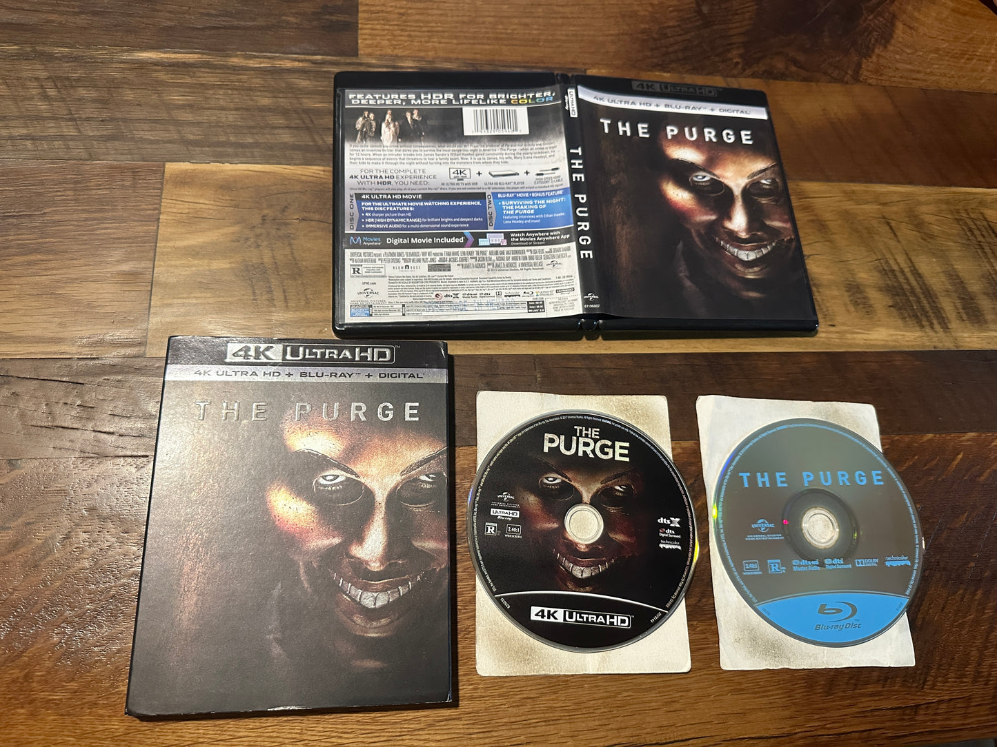 The Purge (4K Ultra HD/Blu ray, Universal, Slipcover, 2 Disc, No Digital)