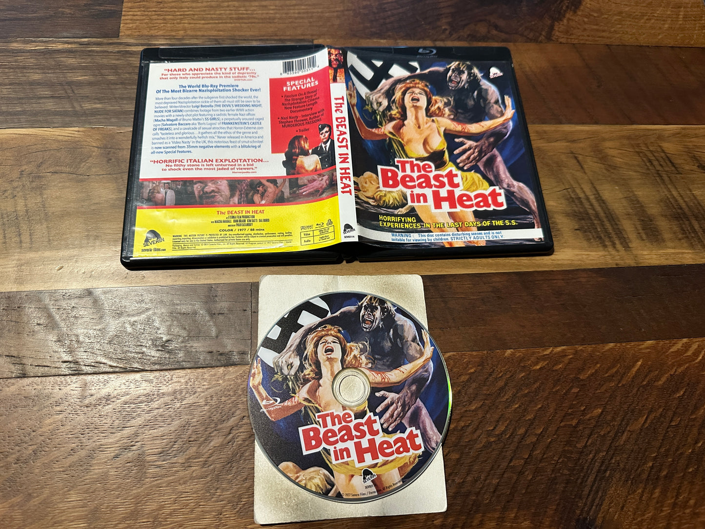 The Beast In Heat Blu ray - Severin Films - 70's Classic Horror - Video Nasty -