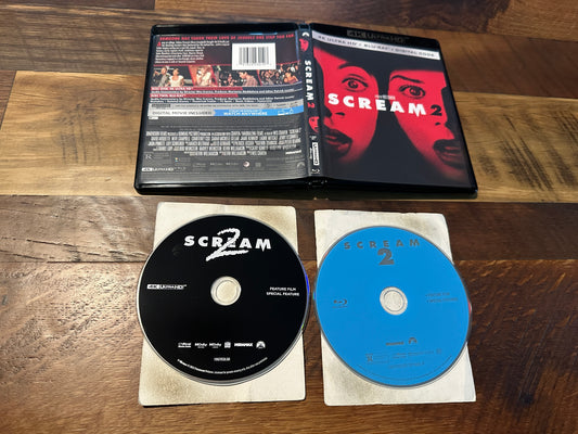 Scream 2 4K Ultra HD-Paramount-Wes Craven 90’s Horror Classic-No Digital