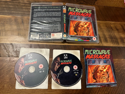 Microwave Massacre Blu ray/DVD-Arrow Video-Booklet-Region Free