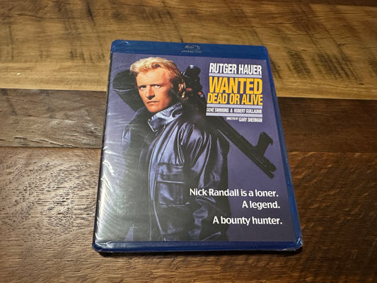 Wanted Dead Or Alive (Blu ray, Kino Lorber, 80’s Rutger Hauer Classic, NEW)