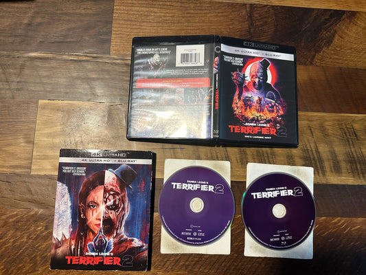 Terrifier 2 (4K Ultra HD/Blu ray, Cinedigm, Damien Leone’s Horror, 2 Disc)