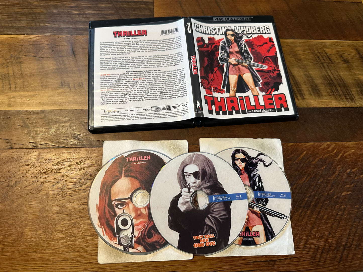 Thriller 4K Ultra HD/Blu ray-Vinegar Syndrome-3 Disc-Lindberg