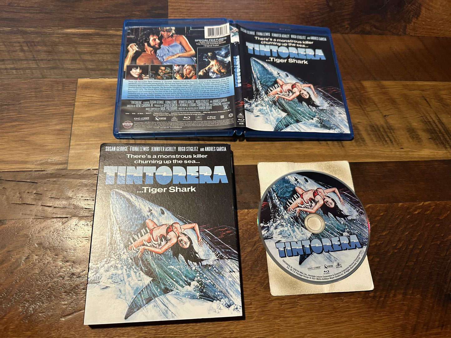 Tintorera (Blu ray, Kino Lorber, Slipcover, 70’s Shark Horror, Widescreen)