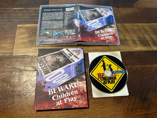 Beware Children At Play (Blu ray, Vinegar Syndrome, Slipcover, 80’s Horror)