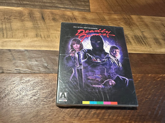 Deadly Games Blu ray-Arrow Video-Slipcover-Booklet-US Release