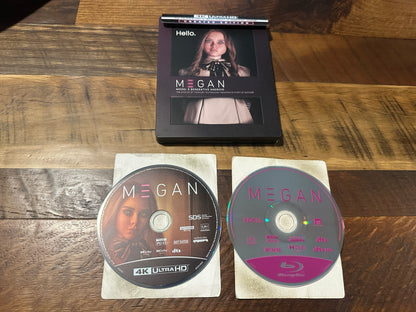 Megan (4K Ultra HD/Blu ray, Universal, 2 Disc, Steelbook, No Digital)