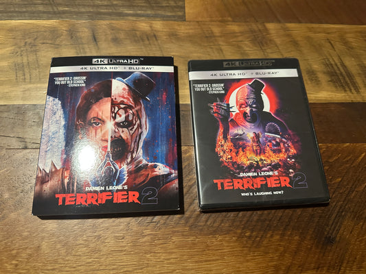 Terrifier 2 (4K Ultra HD/Blu ray, Cinedigm, Damien Leone’s Horror, 2 Disc, NEW)
