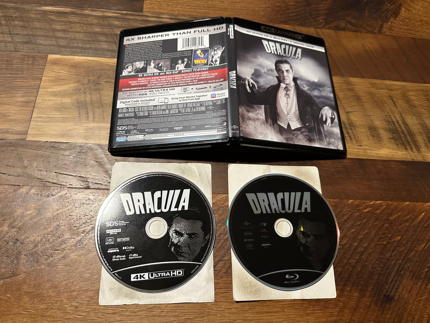 Dracula 4K Ultra HD/Blu ray-Universal-30’s Horror Classic-No Digital