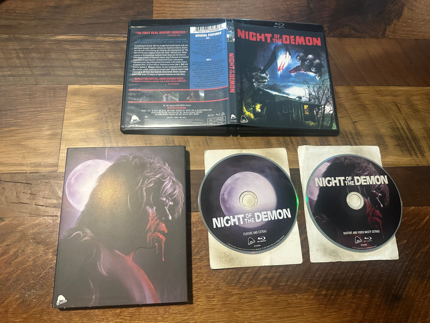 Night of the Demon (Blu ray, Severin Film, Slipcover, 80's Horror)
